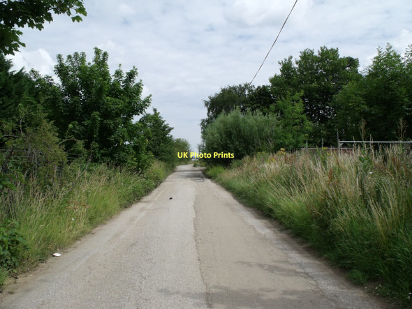 Photo 6"x4" Track to disused Gravel Pits NORTH HYKEHAM c2011