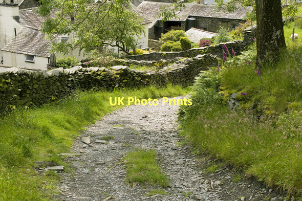 Photo 6"x4" Nanny lane and Troutbeck Village High Green\/NY4103 c2011