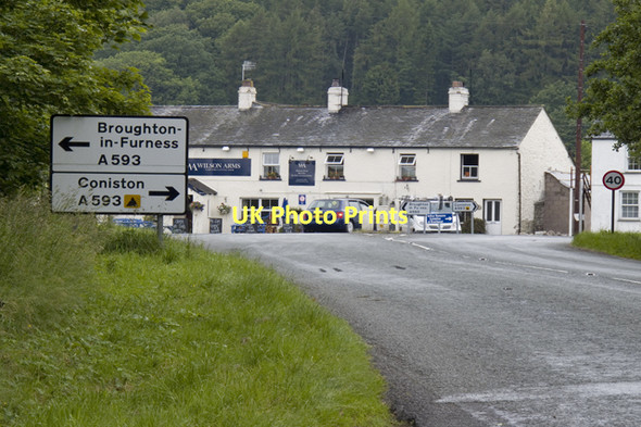 Photo 6"x4" Road junction at Torver Scar Head c2011