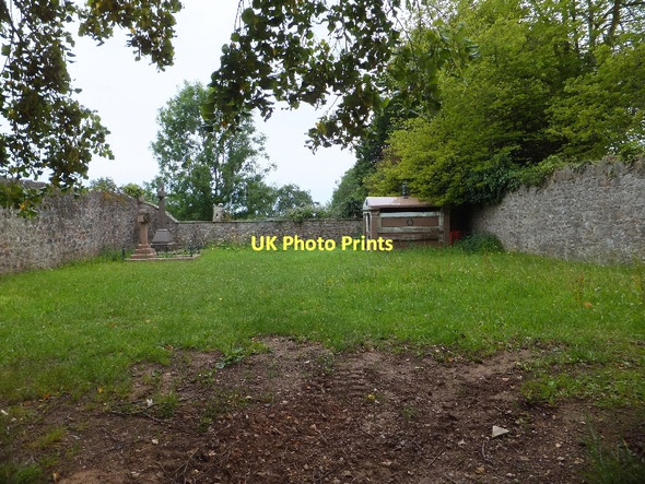 Photo 6"x4" Private burial ground at St John in the Wilderness church Exmouth c2011
