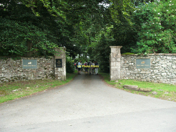 Photo 6"x4" Entrance to Bigland Hall estate Backbarrow c2011