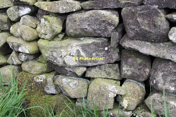 Photo 6"x4" Benchmark on wall of Fell Road near Gale Garth Casterton c2011