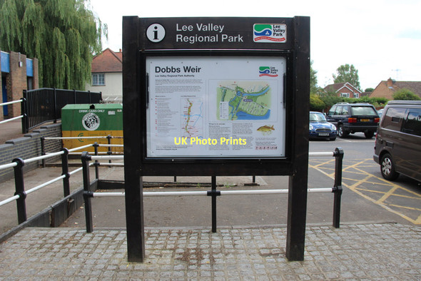 Photo 6"x4" Information Board, Lee Valley Regional Park Hoddesdon c2011