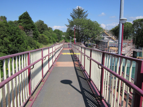 Photo 6"x4" Railway Footbridge Maybole c2011 P1