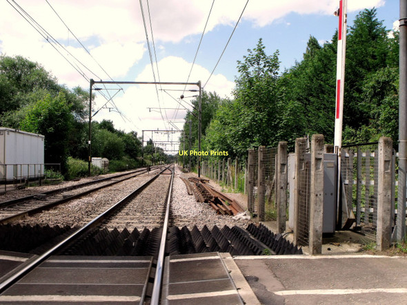 Photo 6"x4" Railway lines at Margaretting Handley Green c2011