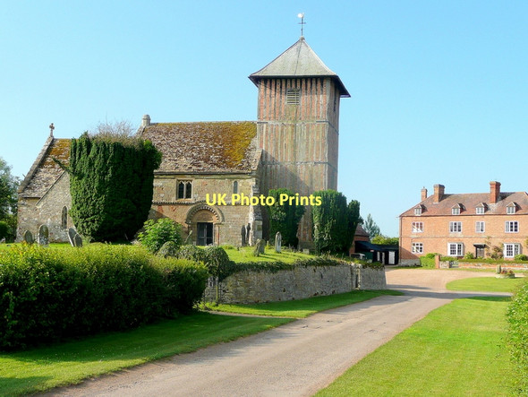Photo 6"x4" St. Mary's church and Upleadon Court Upleadon Court\/SO7626 c2011