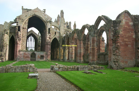 Photo 6"x4" Melrose Abbey Melrose\/NT5434 c2006