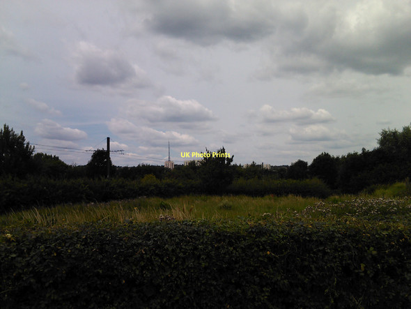 Photo 6"x4" View of the Anerley TV transmission mast from South Norwood Country Park Beckenham c2011
