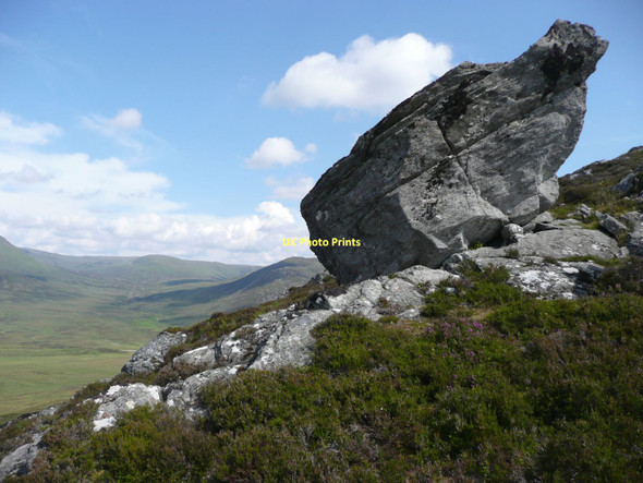 Photo 6"x4" Perched boulder Balgowan\/NN6394 c2011