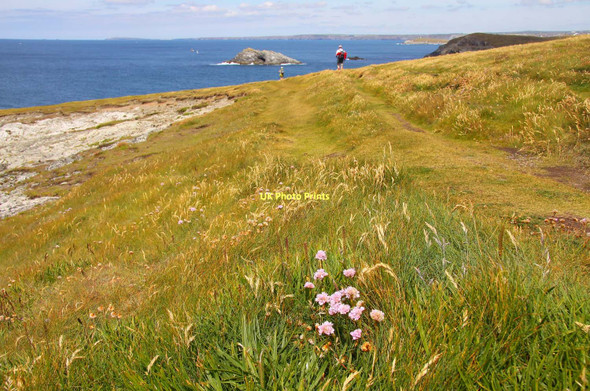 Photo 6"x4" The Southwest Coast Path on Pentire Point West West Pentire c2011