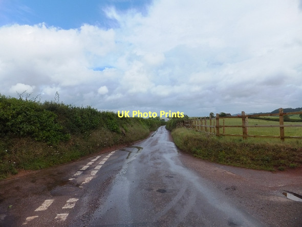 Photo 6"x4" Road to Crediton from Marks Tree Cross Neopardy c2011