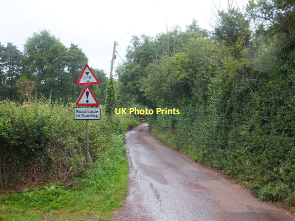 Photo 6"x4" Warning signs in Keymelford Colebrooke\/SS7700 c2011