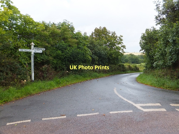 Photo 6"x4" The road to Butsford Barton from Butsford Bridge Colebrooke\/SS7700 c2011