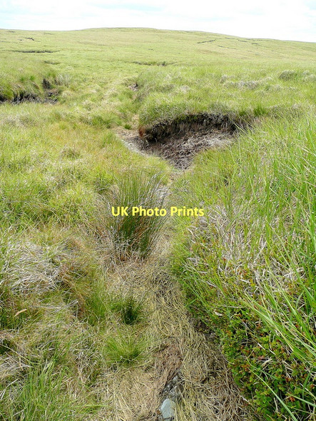 Photo 6"x4" Peat hags above Nant Melyn Nant Melyn\/SN8757 c2011