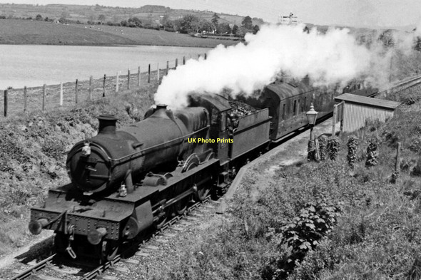 Photo 6"x4" Aberystwyth - Carmarthen train at Pencarreg Halt Pencarreg\/SN5345 c1962