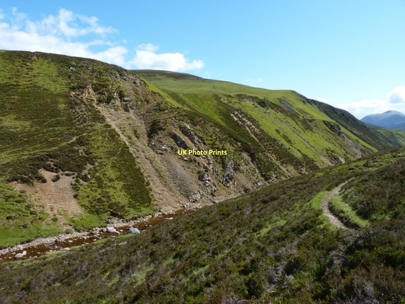 Photo 6"x4" Hillside above the Allt Garbh Buidhe Allt Garbh Buidhe c2011
