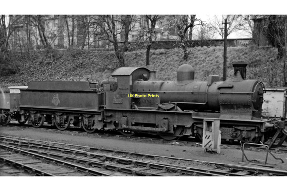 Photo 6"x4" GW 'Dukedog' 4-4-0 at Wellington (Salop) Wellington\/SJ6411 c1960