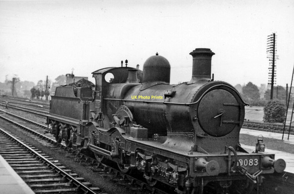Photo 6"x4" An ancient 'Duke' 4-4-0 at Didcot Didcot c1948