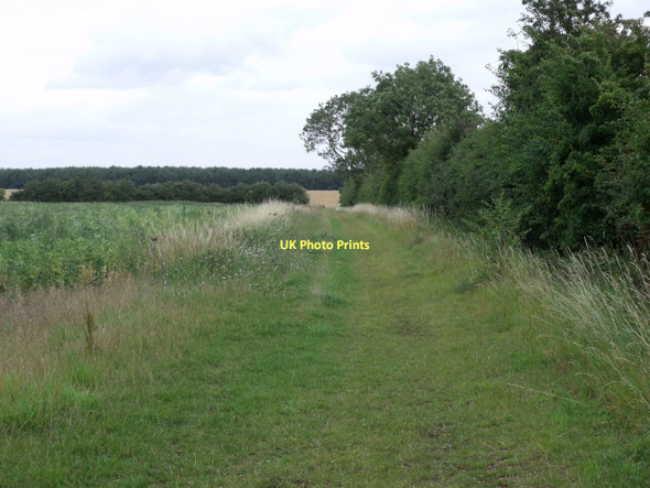 Photo 6"x4" Public footpath from Acre Lane Kirkby Green c2011
