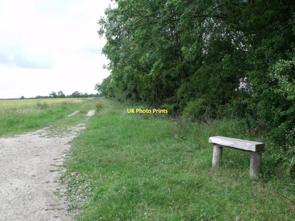 Photo 6"x4" Bench in the  middle of nowhere Gayton le Marsh c2011
