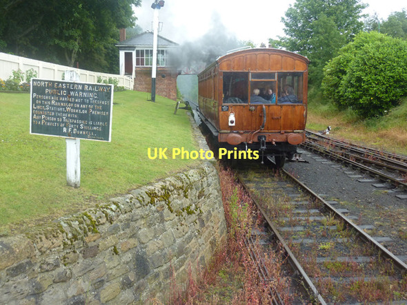 Photo 6"x4" Steam train, Beamish Museum Stanley\/NZ1952 c2011