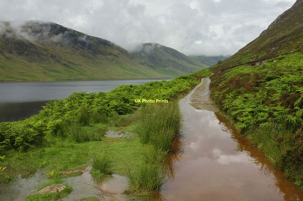 Photo 6"x4" Track beside Loch Turret Choinneachain Hill c2011