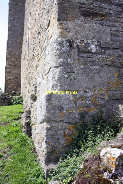 Photo 6"x4" Benchmark on Bolton Castle Castle Bolton c2011