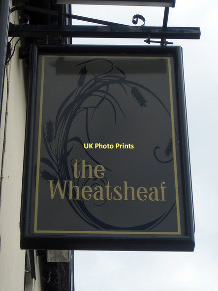 Photo 6"x4" The Wheatsheaf pub sign, Lake Lock Road Stanley\/SE3424 c2011
