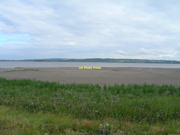 Photo 6"x4" Marsh and mud flats, River Humber Barton Waterside c2011