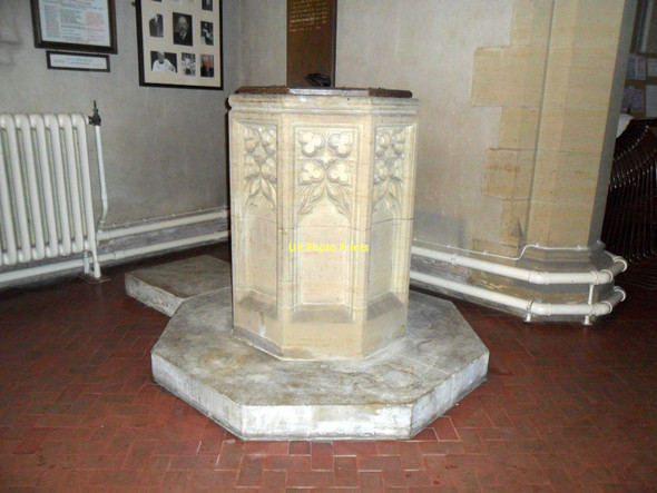 Photo 6"x4" Font, All Saints, Highbrook, West Sussex Highbrook\/TQ3630 c2011