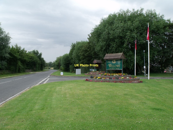 Photo 6"x4" Entrance to Willows Caravan Park Maltby le Marsh c2011