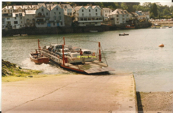 Photo 6"x4" Fowey to Bodinnick car ferry Fowey c1992