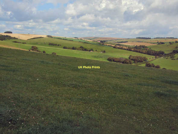 Photo 6"x4" South Downs view from Ewebottom hill Patcham c2011