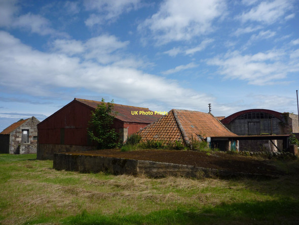 Photo 6"x4" Rural East Lothian : Farm Buildings at New Mains, near Whitekirk Whitekirk c2011