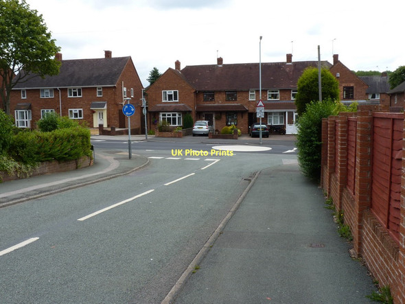 Photo 6"x4" Thornley Road joins Griffiths Drive, Ashmore Park Wednesfield c2011