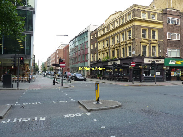 Photo 6"x4" Junction of Maple Street on the Tottenham Court Road London c2011