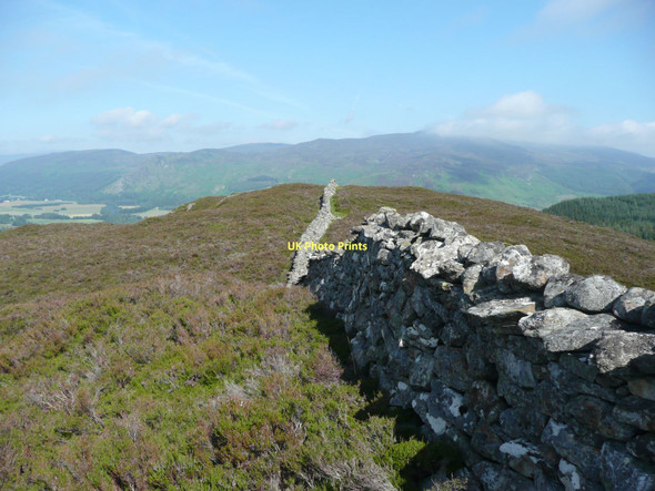 Photo 6"x4" Substantial dry stone wall  Dunalastair c2011