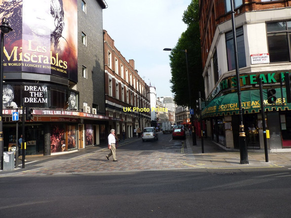 Photo 6"x4" Wardour Street from Shaftesbury Avenue Westminster c2011