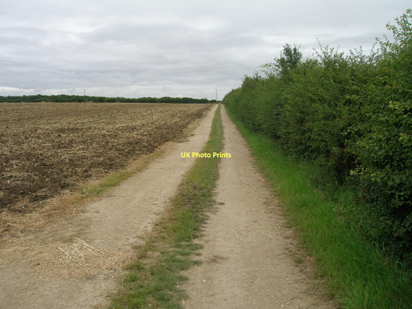 Photo 6"x4" Farm track off Bridge Lane Horkstow c2011