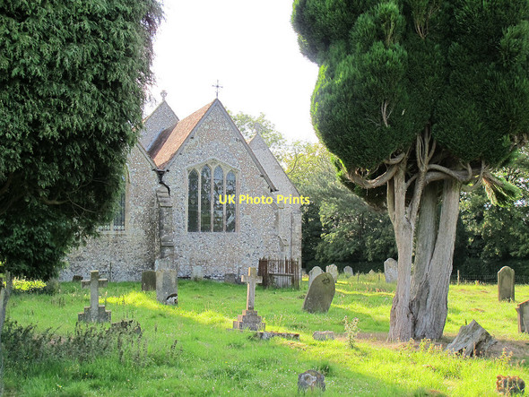 Photo 6"x4" Cudham, St Peter & St Paul - east end Cudham c2011
