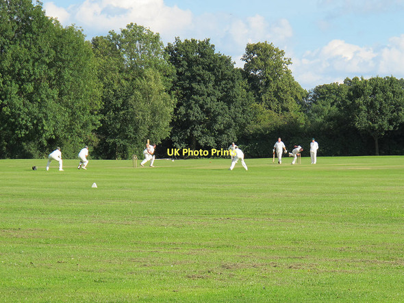 Photo 6"x4" Cudham cricket pitch Cudham c2011