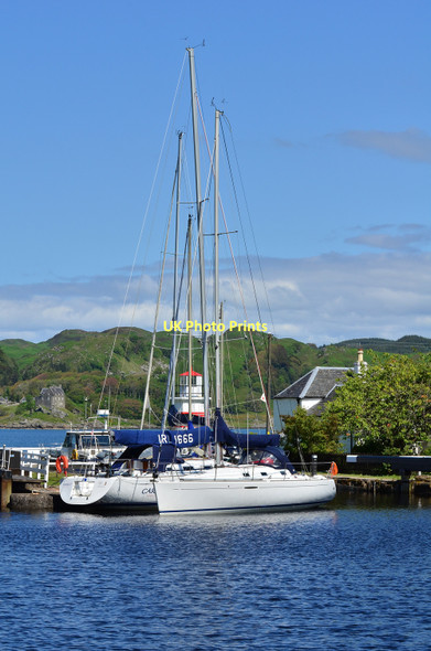 Photo 6"x4" Yachts in Crinan basin Crinan c2011
