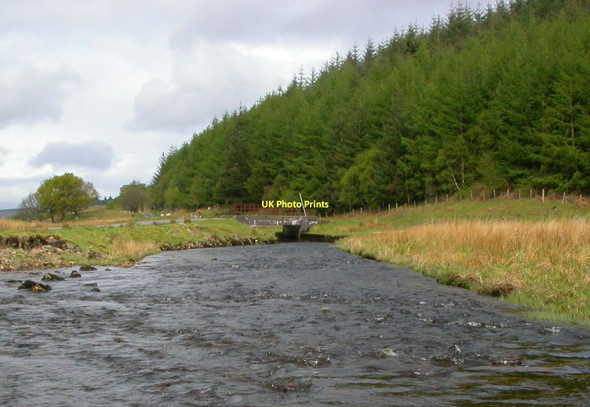 Photo 6"x4" River Lonan and bridge An D\u00f9n (Fort) c2003