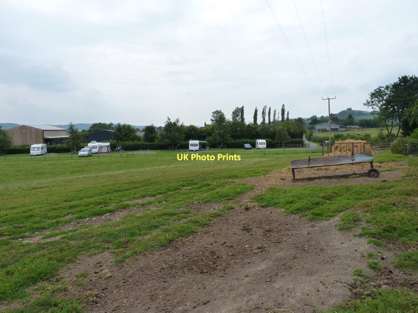 Photo 6"x4" Caravan site at Upper Farm Gretton\/SO5195 c2011
