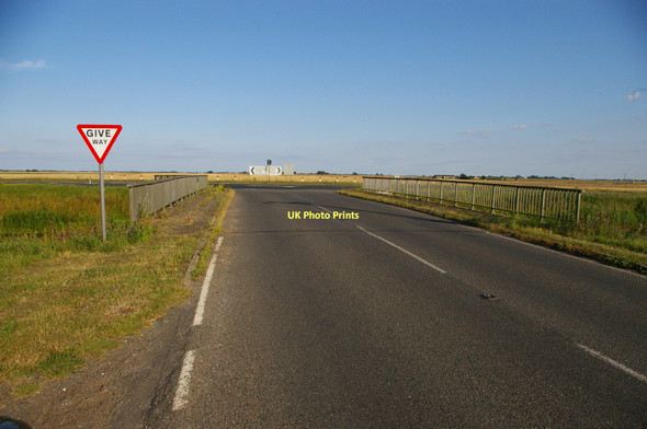 Photo 6"x4" Approaching the junction at Bedlam Bridge Stonea c2011