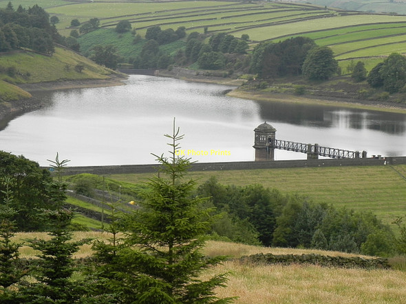 Photo 6"x4" Lower Laithe Reservoir Lumb Foot c2011