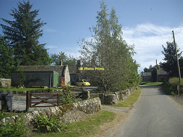 Photo 6"x4" Vehicular access to Old School House, Milton of Cushnie Milton of Cushnie c2011