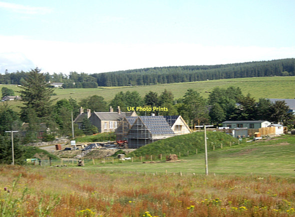 Photo 6"x4" View towards Milton of Cushnie old schoolhouse Milton of Cushnie c2011