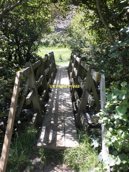 Photo 6"x4" Wooden footbridge, Heddon Valley Martinhoe c2011