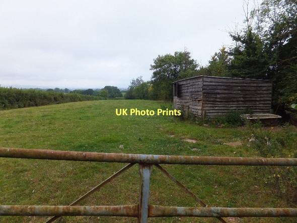 Photo 6"x4" Long narrow field at Rosamondford Perkin's Village c2011